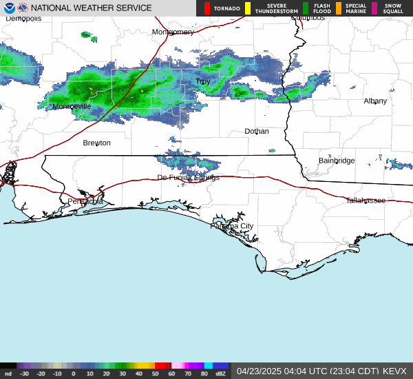 NWS Radar - NW Florida