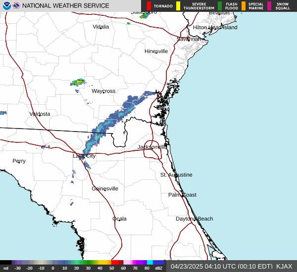 NWS Radar - Jacksonville