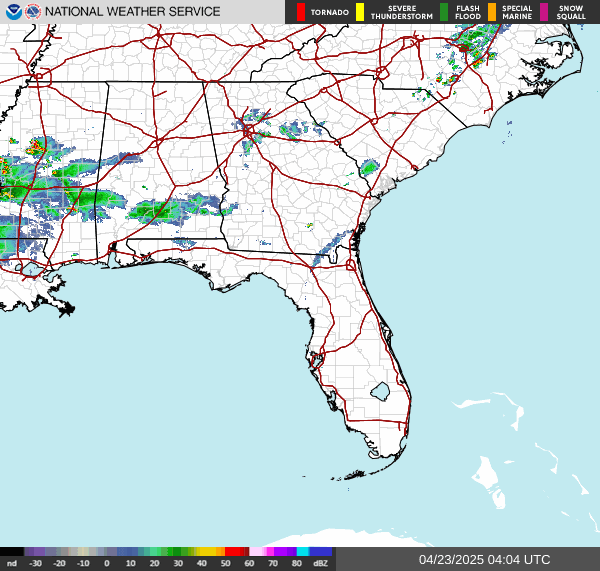 NWS Radar - Southeast